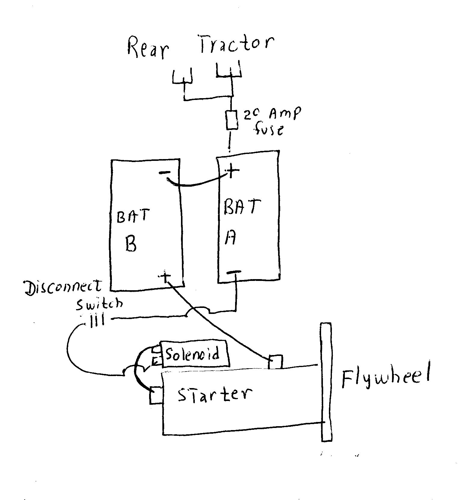 72 Ford 2000 Wiring Positive Post Chasis Grounded