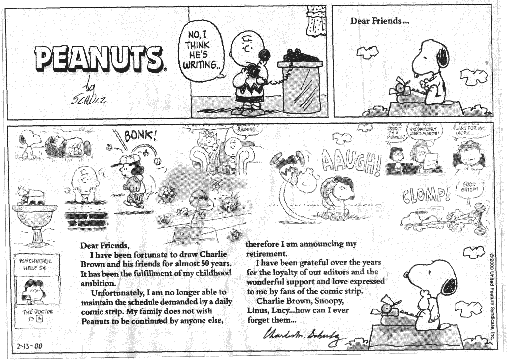 Last peanuts strip - Sex photo